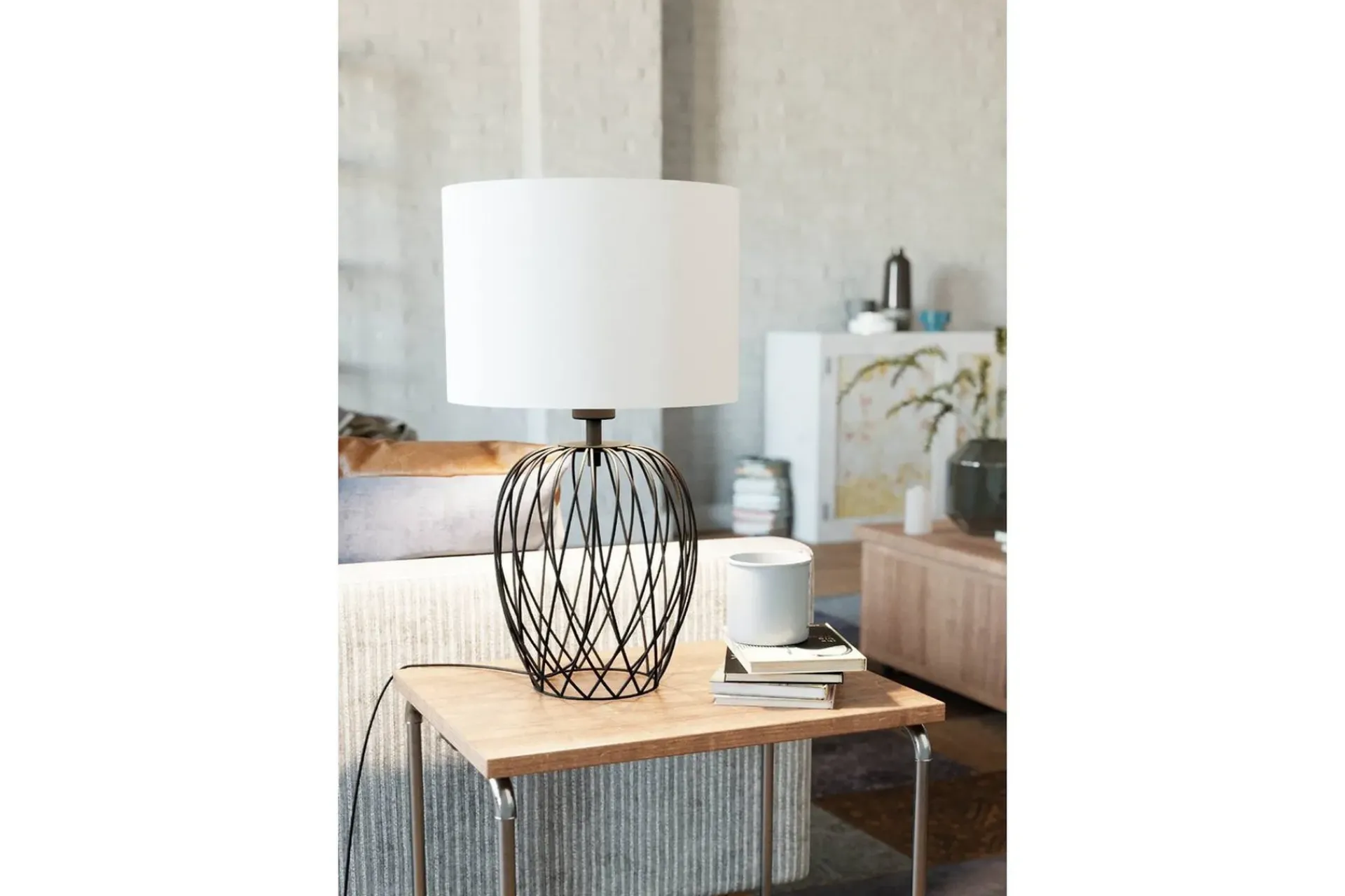 Eglo Nattbordslampe|Bordlampe-Bordlampe Nimlet Svart Hvit Svart,Hvit