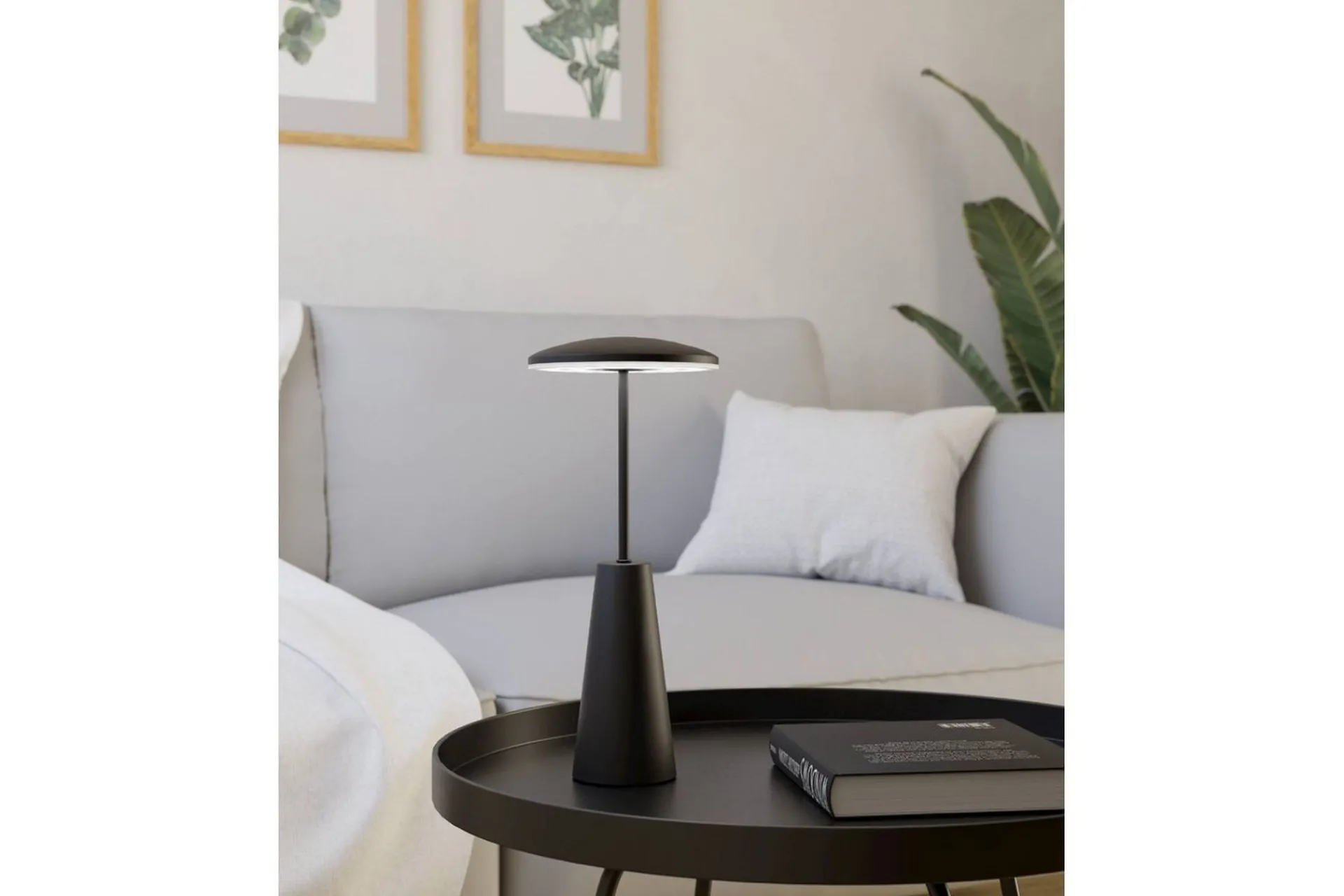 Eglo Nattbordslampe-Bordlampe Piccola med touch svart Svart,Hvit