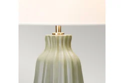 Nattbordslampe|Bordlampe-Bordlampe Elstead Lighting Kew Lysegrønn,Hvit