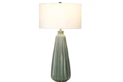 Nattbordslampe|Bordlampe-Bordlampe Elstead Lighting Kew Lysegrønn,Hvit