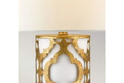 Nattbordslampe|Bordlampe-Bordlampe Gilded Nola Arabella Gull,Elfenben
