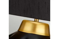 Nattbordslampe|Bordlampe-Bordlampe Quintiesse Bexley Svart,Messing