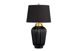 Nattbordslampe|Bordlampe-Bordlampe Quintiesse Bexley Svart,Messing