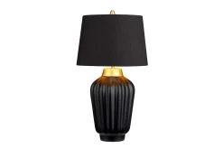 Nattbordslampe|Bordlampe-Bordlampe Quintiesse Bexley Svart,Messing