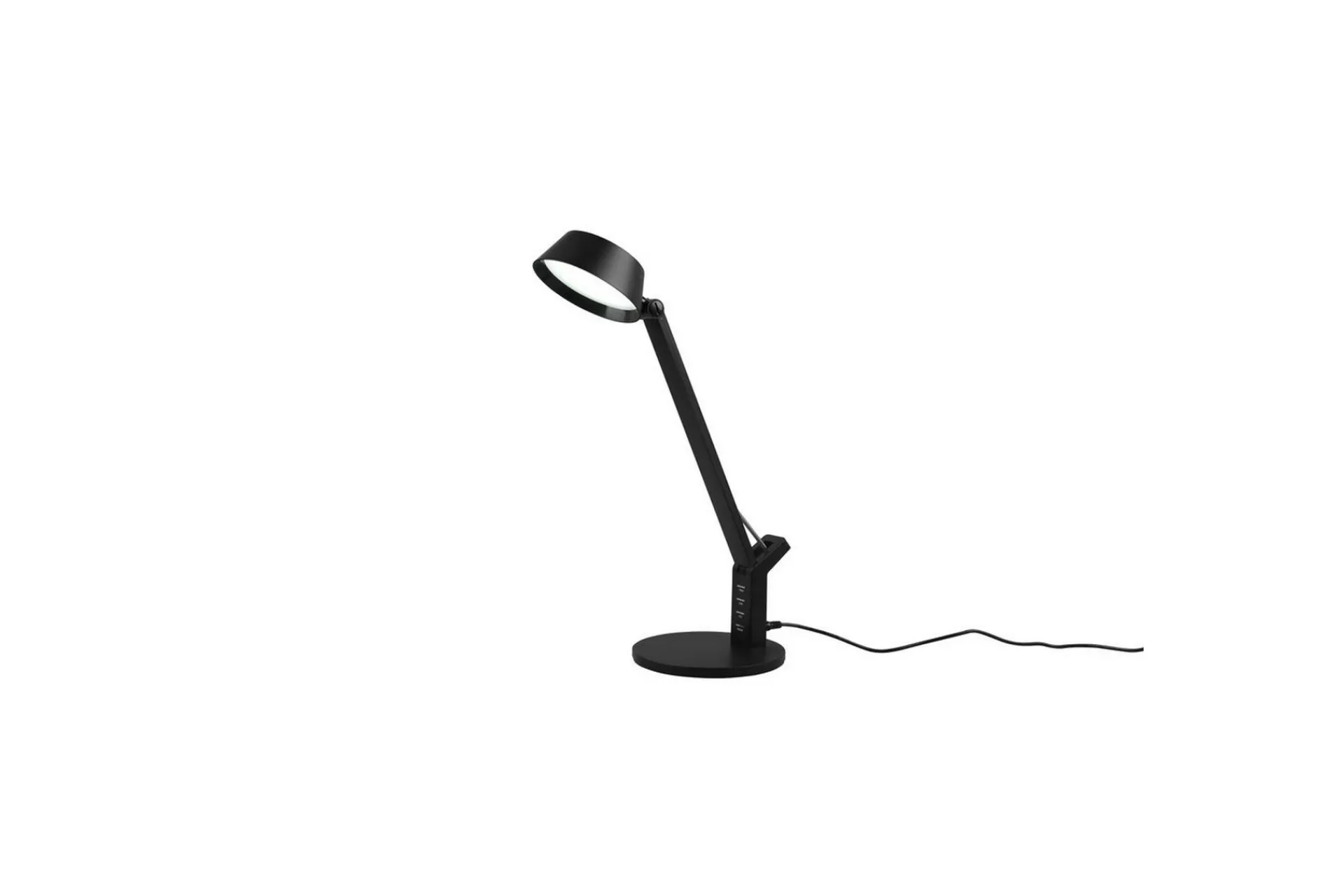 Trio Lighting Nattbordslampe|Bordlampe-Bordlampe TRIO Ava Matt svart Kullgrå