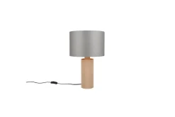 Trio Lighting Nattbordslampe|Bordlampe-Bordlampe TRIO Canio 48 cm Natur