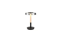 Trio Lighting Nattbordslampe|Bordlampe-Bordlampe TRIO Celeste Matt svart/krom/tre Grafittgrå,Kobber,Bronse