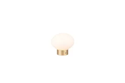 Trio Lighting Nattbordslampe|Bordlampe-Bordlampe TRIO Earl Matt messing/hvit Hvit,Messing