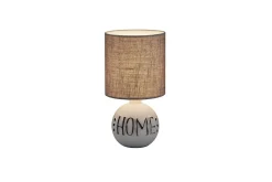 Trio Lighting Nattbordslampe|Bordlampe-Bordlampe TRIO Esna HJEM Grey
