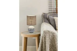 Trio Lighting Nattbordslampe|Bordlampe-Bordlampe TRIO Esna LOVE Grey