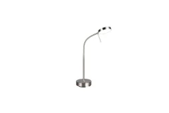 Trio Lighting Nattbordslampe|Bordlampe-Bordlampe TRIO Moreno Børstet stål Flerfärgad