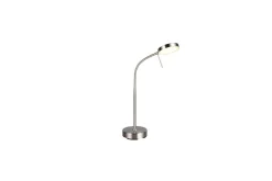 Trio Lighting Nattbordslampe|Bordlampe-Bordlampe TRIO Moreno Børstet stål Flerfärgad