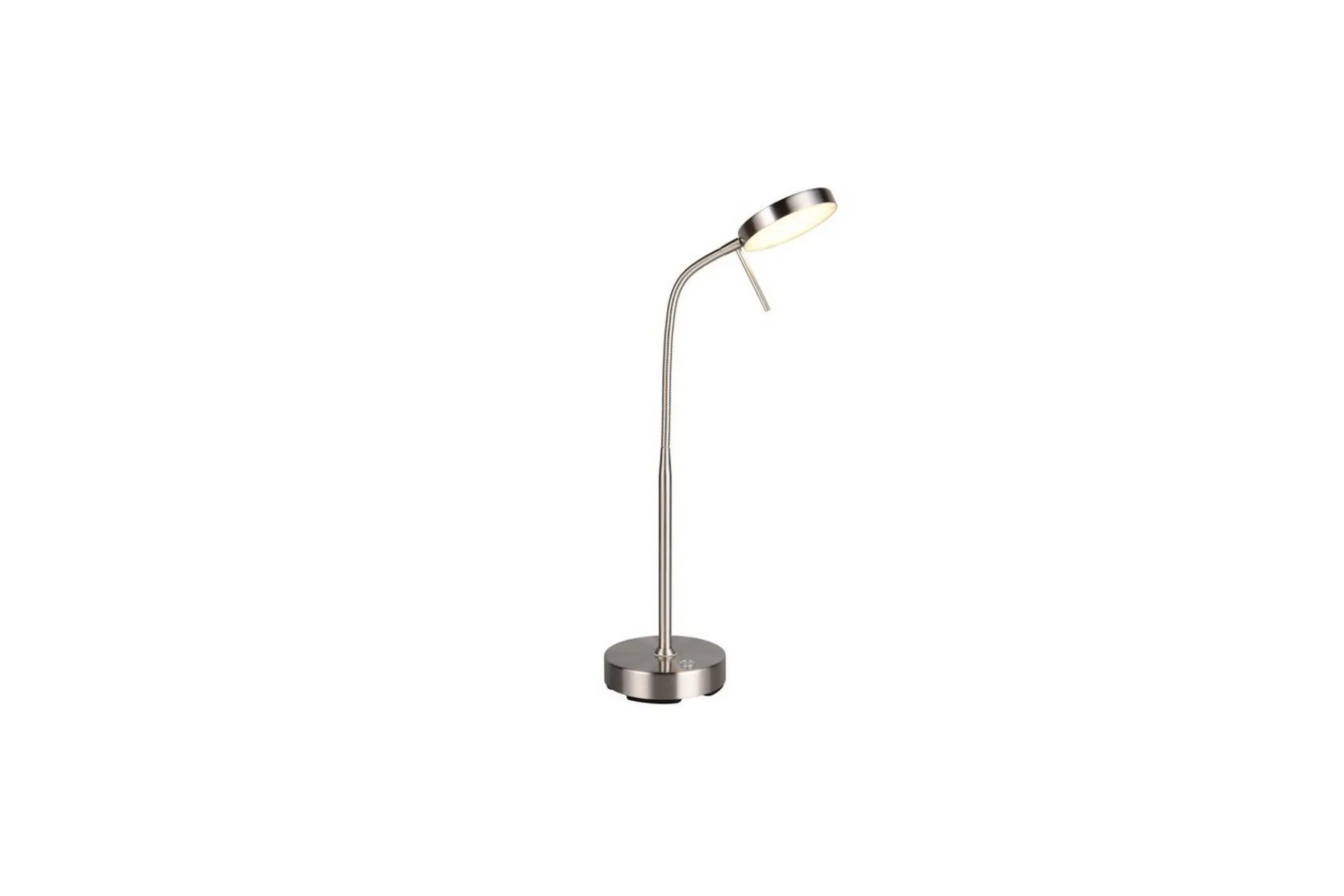 Trio Lighting Nattbordslampe|Bordlampe-Bordlampe TRIO Moreno Børstet stål Flerfärgad