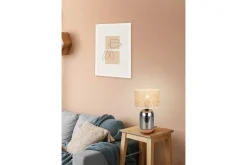 Trio Lighting Nattbordslampe|Bordlampe-Bordlampe TRIO Tara 43 cm Krom
