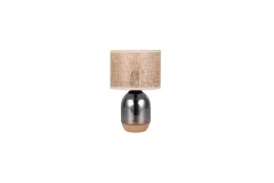 Trio Lighting Nattbordslampe|Bordlampe-Bordlampe TRIO Tara 33 cm Krom