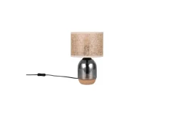 Trio Lighting Nattbordslampe|Bordlampe-Bordlampe TRIO Tara 33 cm Krom