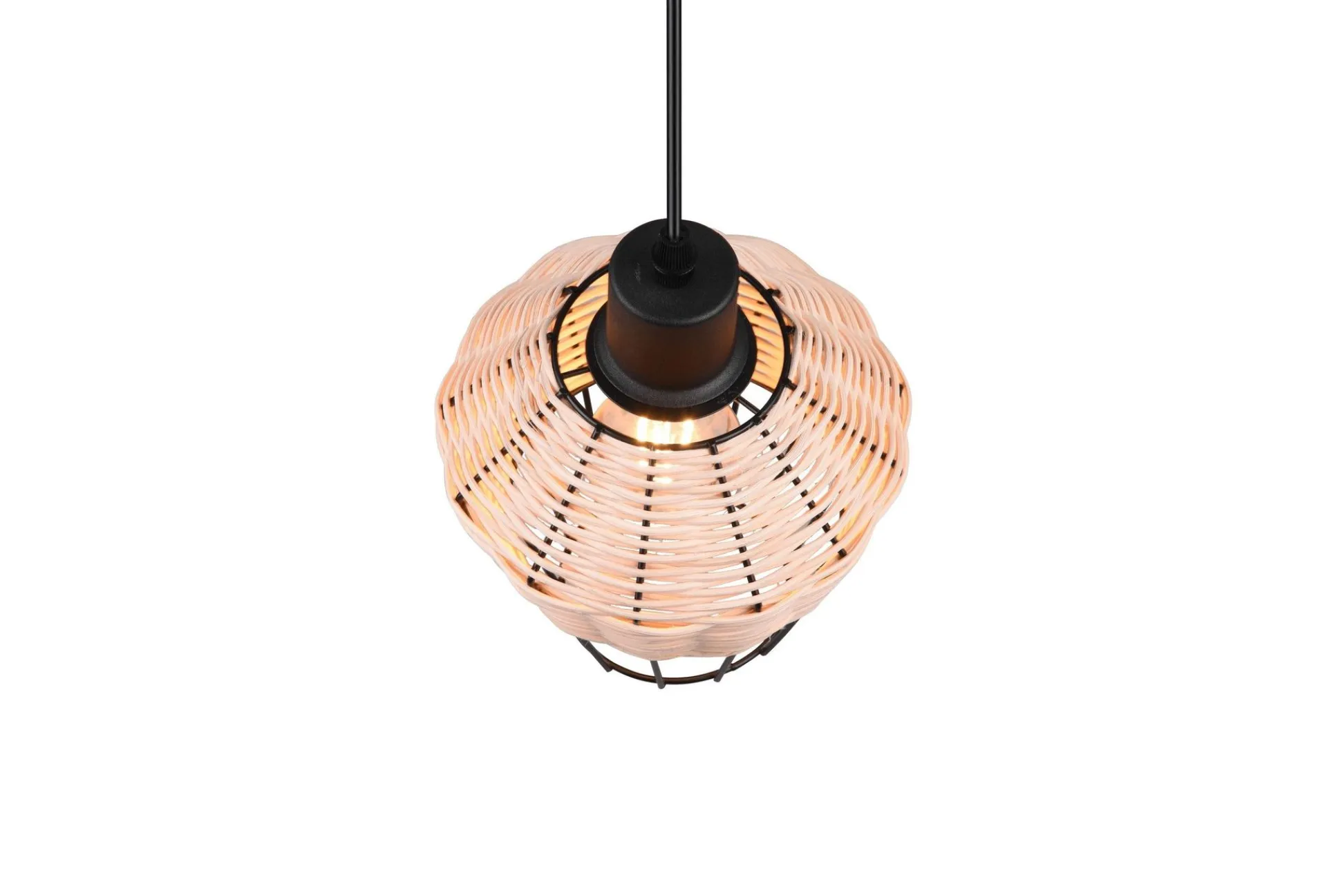 Trio Lighting Kjøkkenlampe|Vinduslampe-Borka Pendellampe 1 Lampe 17,5 cm E27 Rotting Natur