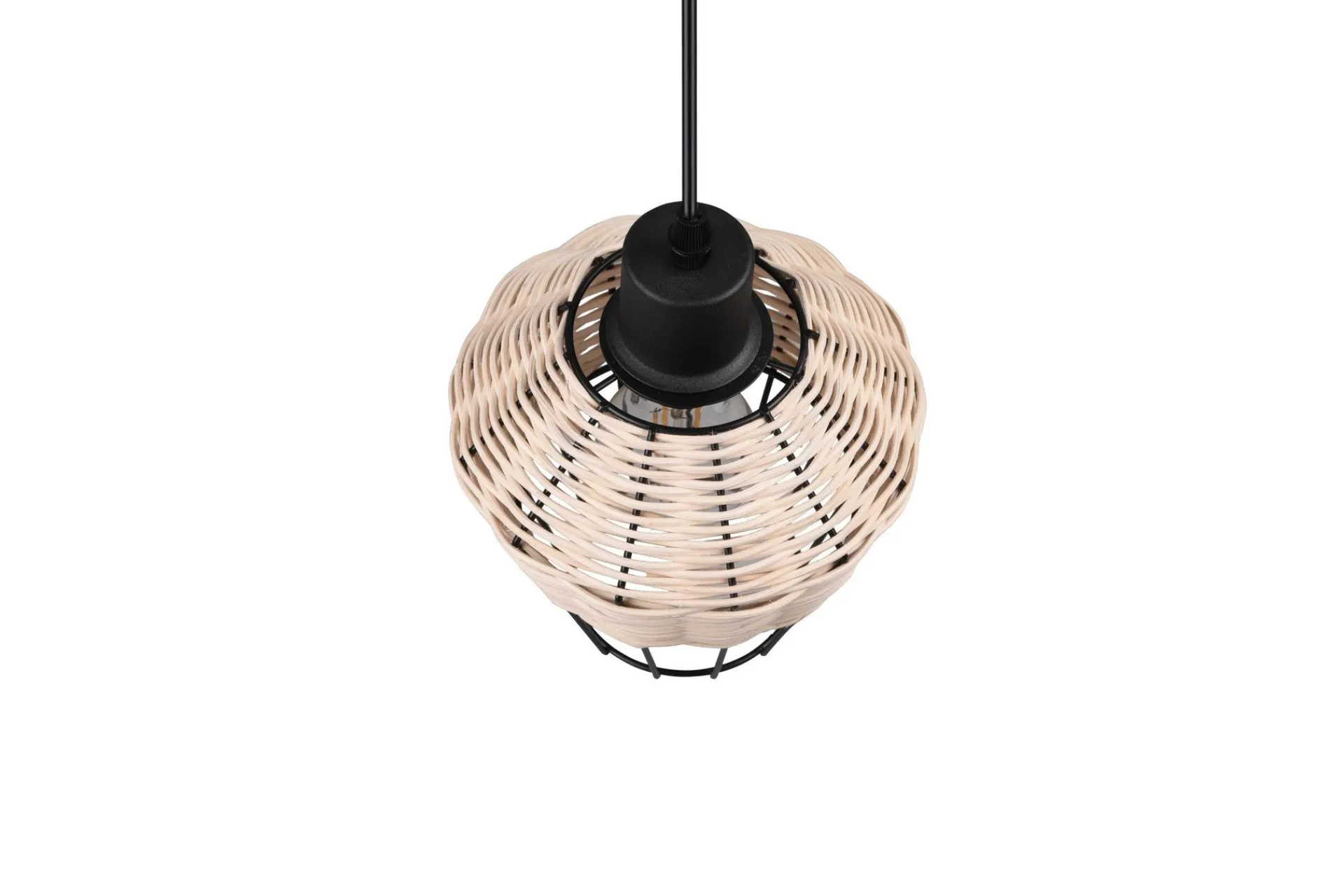 Trio Lighting Kjøkkenlampe|Vinduslampe-Borka Pendellampe 1 Lampe 17,5 cm E27 Rotting Natur
