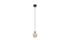 Trio Lighting Kjøkkenlampe|Vinduslampe-Borka Pendellampe 1 Lampe 17,5 cm E27 Rotting Natur