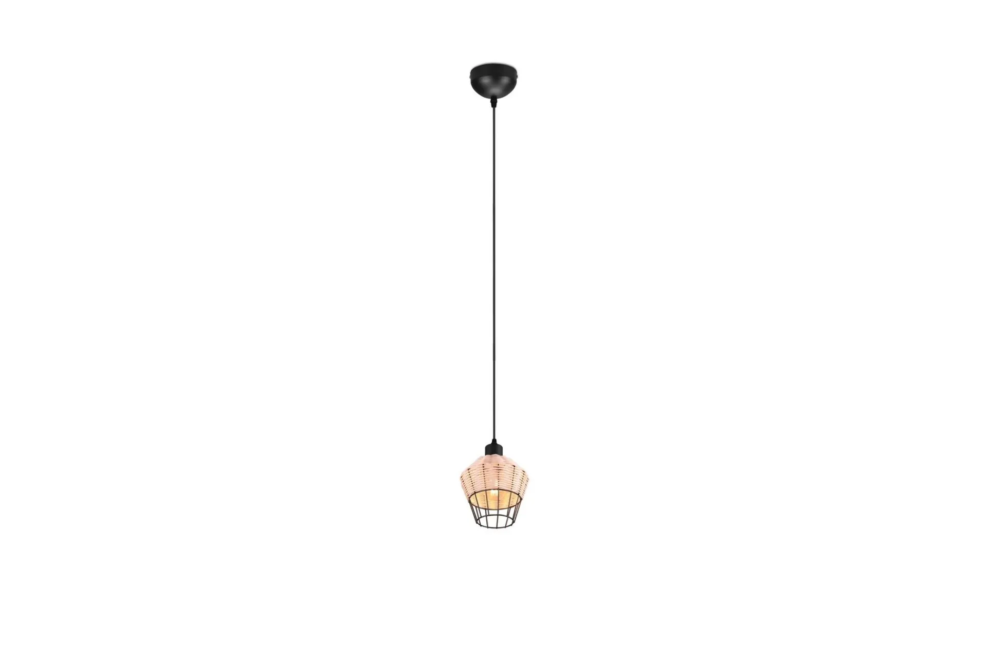 Trio Lighting Kjøkkenlampe|Vinduslampe-Borka Pendellampe 1 Lampe 17,5 cm E27 Rotting Natur