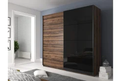 Garderober & Garderobesystem-Bovera Garderobeskap 61x200 cm Teak,Svart