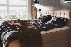 Drömvik Seng Med Oppbevaring-Boxy Box Bed Seng med Oppbevaring 120x200 cm Beige