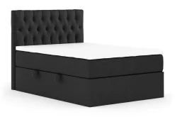 Drömvik Seng Med Oppbevaring-Boxy Box Bed 140x200 cm Svart/Grå