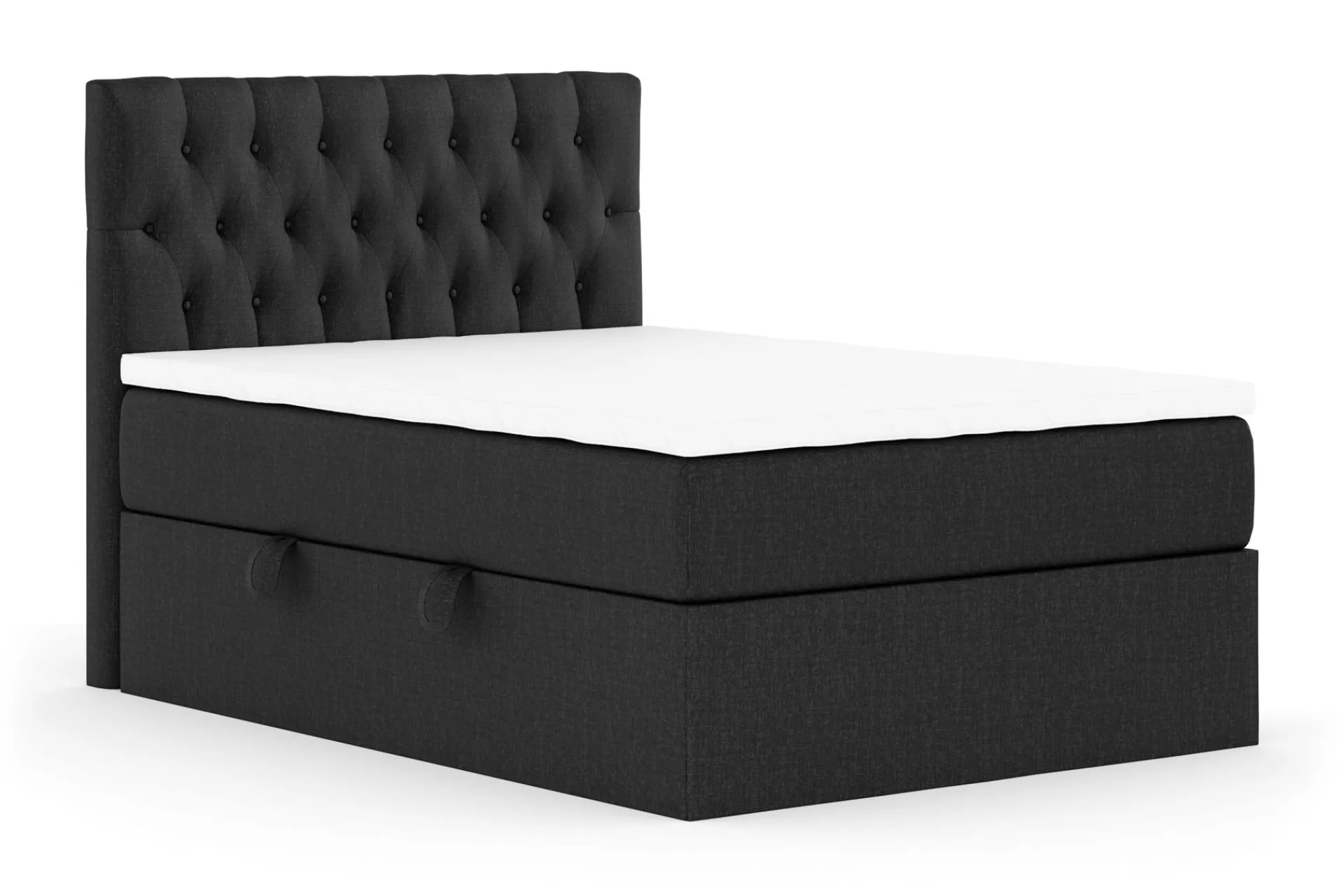 Drömvik Seng Med Oppbevaring-Boxy Box Bed 120x200 cm Svart/Grå