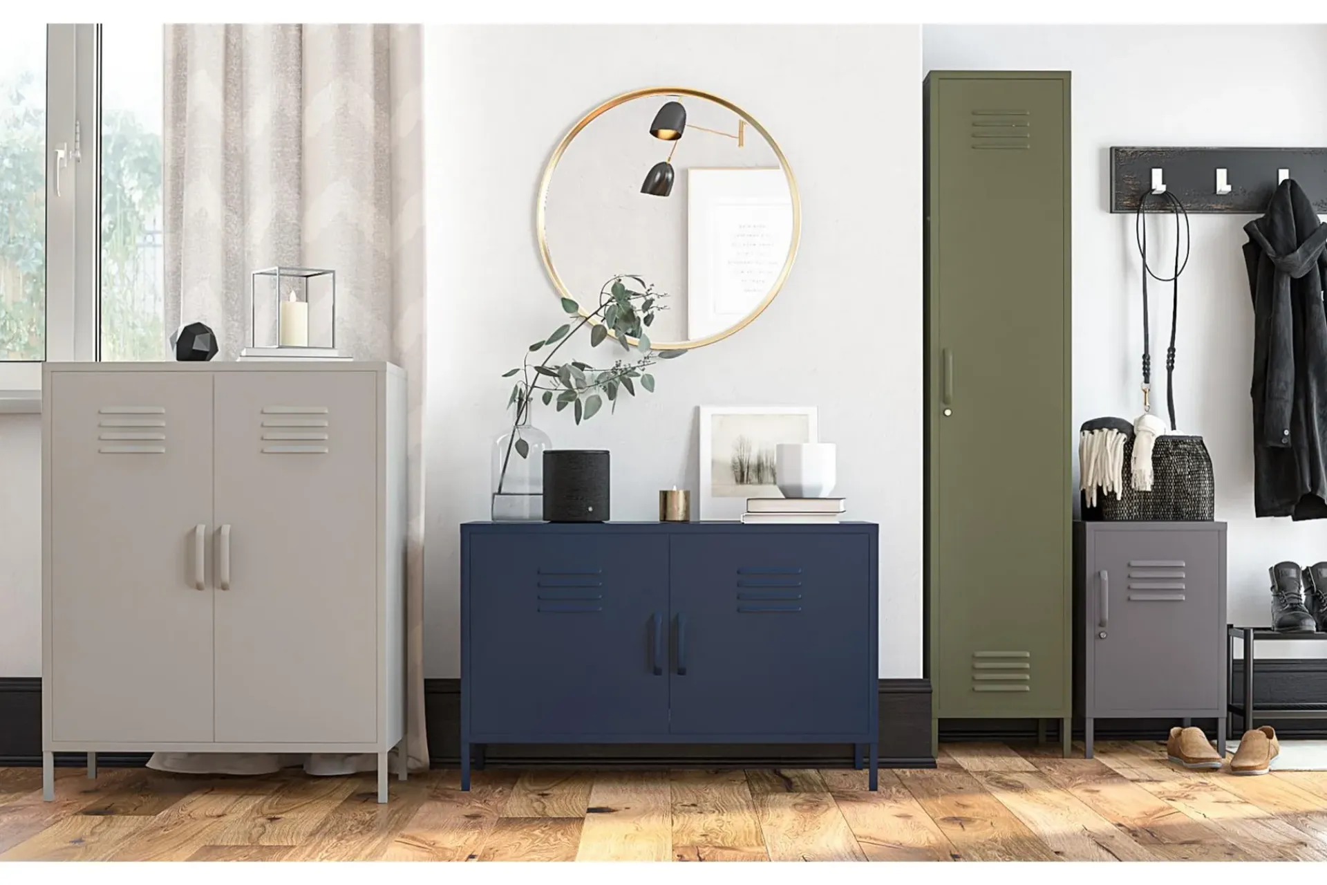 Queer Eye Oppbevaringsskap|Skap-Bradford Highboard Hvit