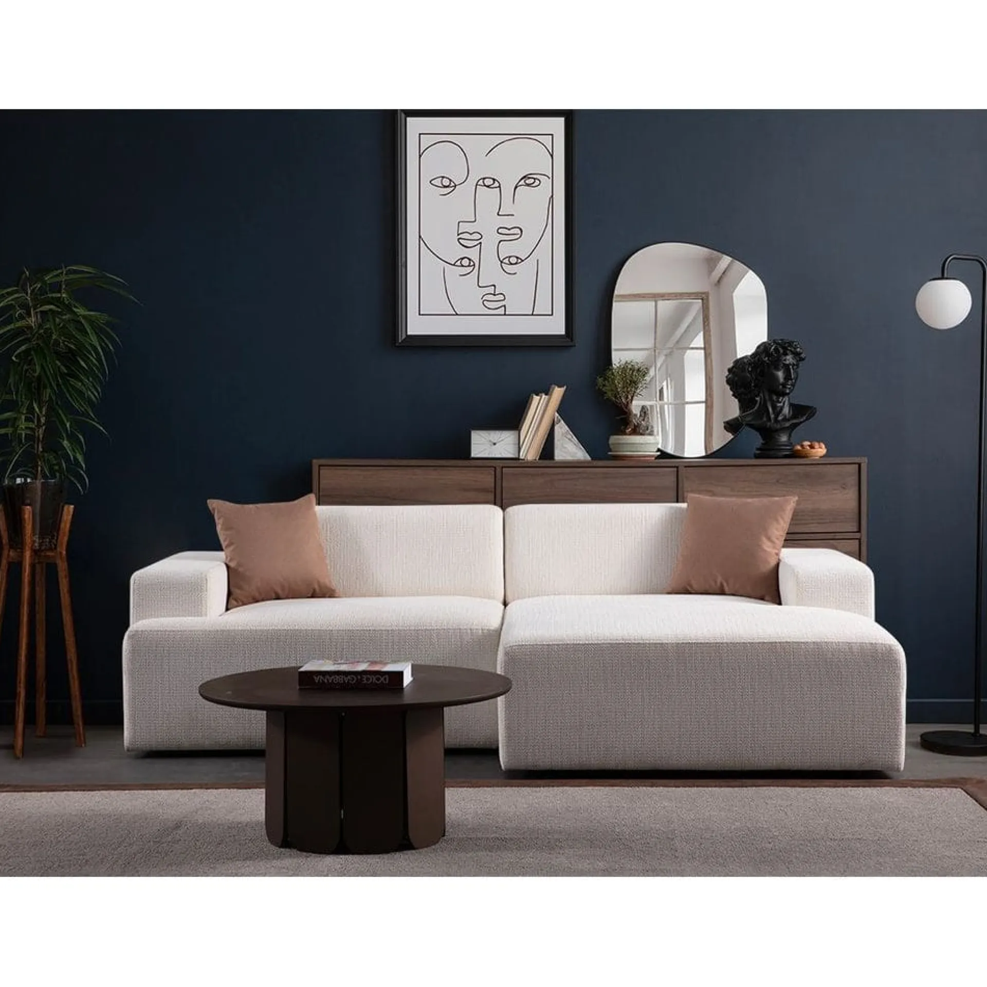 Branorin 3-seters Hjørnesofa