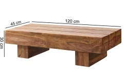 Wohnling Sofabord-Brano Sofabord 120 cm Tre/Natur