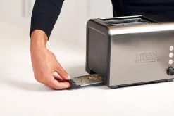 Black+Decker Produkter For Å Varme & Koke|Kjøkkenutstyr-Brødrister 2 Rom børstet stål Grey