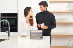 Black+Decker Produkter For Å Varme & Koke|Kjøkkenutstyr-Brødrister 2 Rom børstet stål Grey