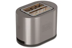 Black+Decker Brødrister 2 rom rustfritt stål