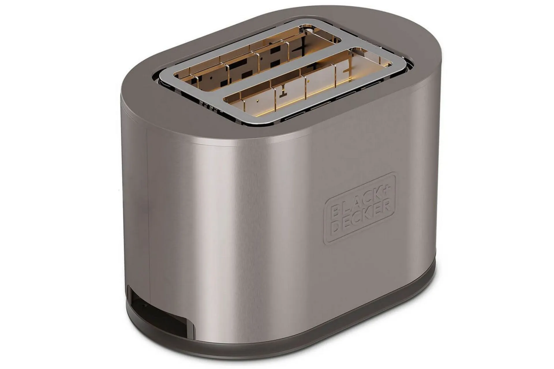 Black+Decker Brødrister 2 rom rustfritt stål