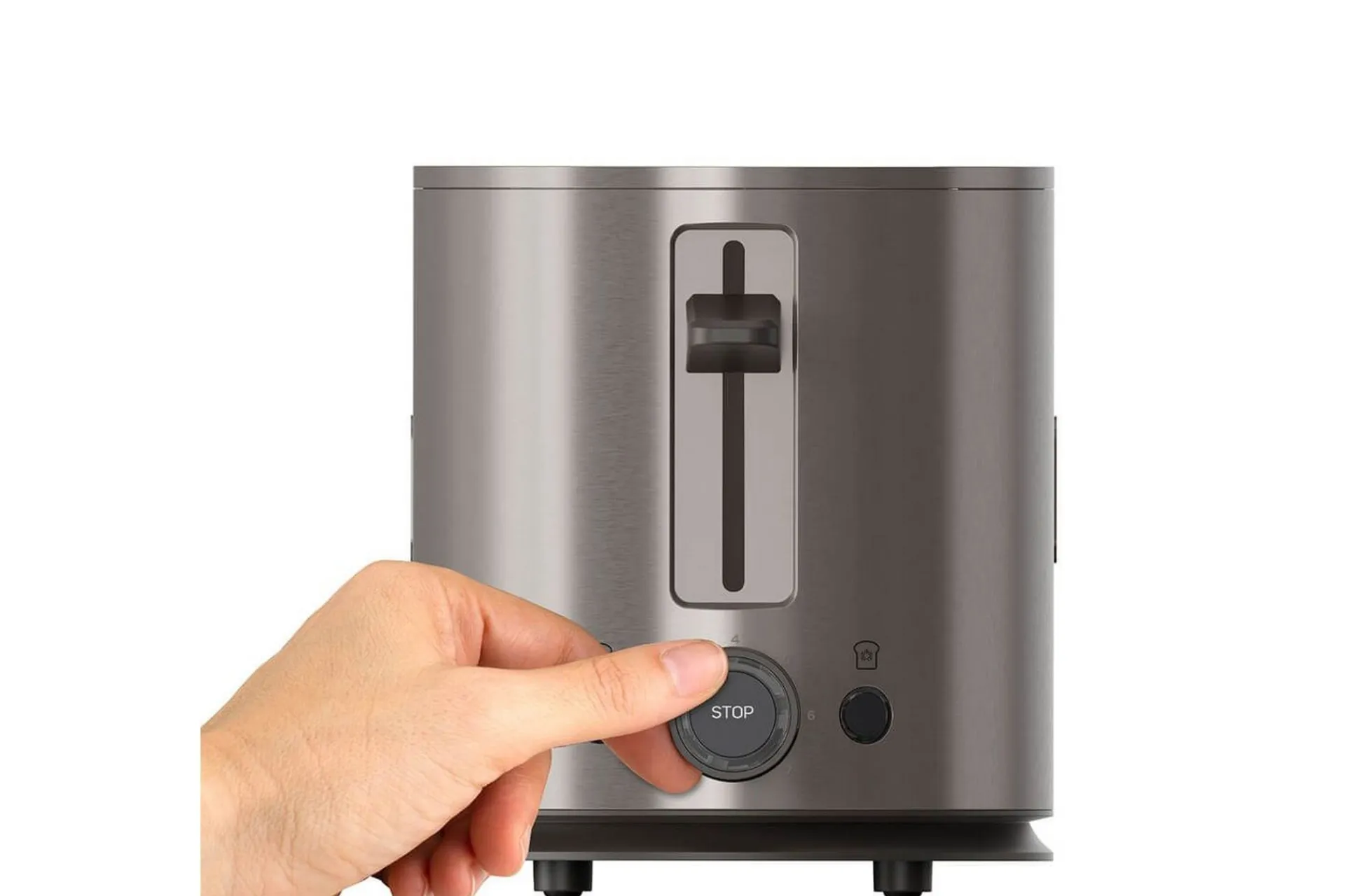 Black+Decker Brødrister 2 rom rustfritt stål
