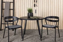 Venture Home Break Cafégruppe Rund 90 cm + 2 Slit Spisestol