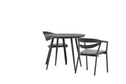 Venture Home Break Cafégruppe Rund 90 cm + 2 Slit Spisestol