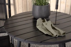 Venture Home Cafesett|Balkonggrupper-Break Cafésett Rundt Ø90 cm + 2 Break Posisjonsstol Svart
