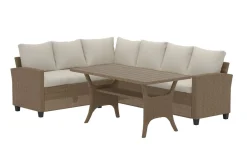 Venture Home Veranda & Terrasse|Loungesett-Brentwood hjørnesofagruppe 6-seter utendørs Beige