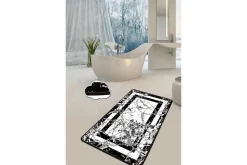 Baderomsmatte|Baderomsmatte-Brinmor Baderomsmatte 70x120 cm Rund Svart