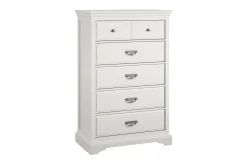 Dorel Home Kommode|Entrekommode-Bristol Kommode 88x49 cm 5 Skuffer Hvit