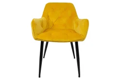 Karmstoler-Brita Stol 61x57x83 cm Gul