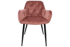 Karmstoler-Brita Stol 61x57x83 cm Rosa Lyserød