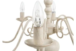 Taklampe|Stuelampe-Brithon Lysekrone 59 cm Hvit