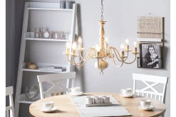Taklampe|Stuelampe-Brithon Lysekrone 59 cm Hvit