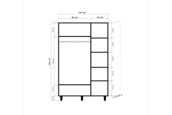 Garderober & Garderobesystem-Brokind Garderobe 135 cm Brun