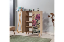 Oppbevaringsskap|Skap-Brokind Oppbevaringsskap 80 cm Brun/flerfarget/svart