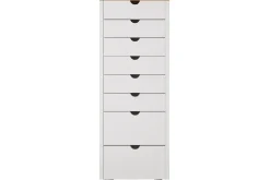 Entrekommode|Kommode-Brottkar Kommode 39x34 cm 8 Skuffer Hvit