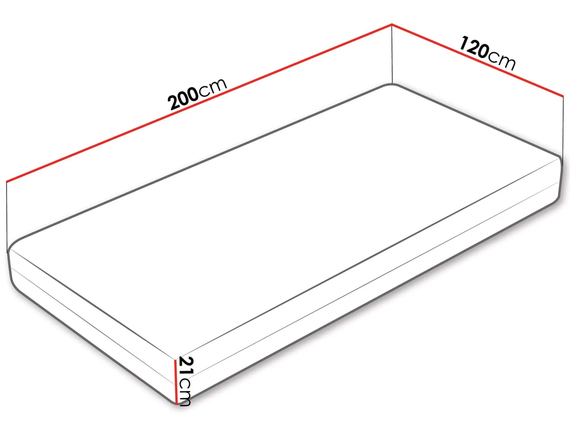 Brylan springfjærmadrass 120x200 cm